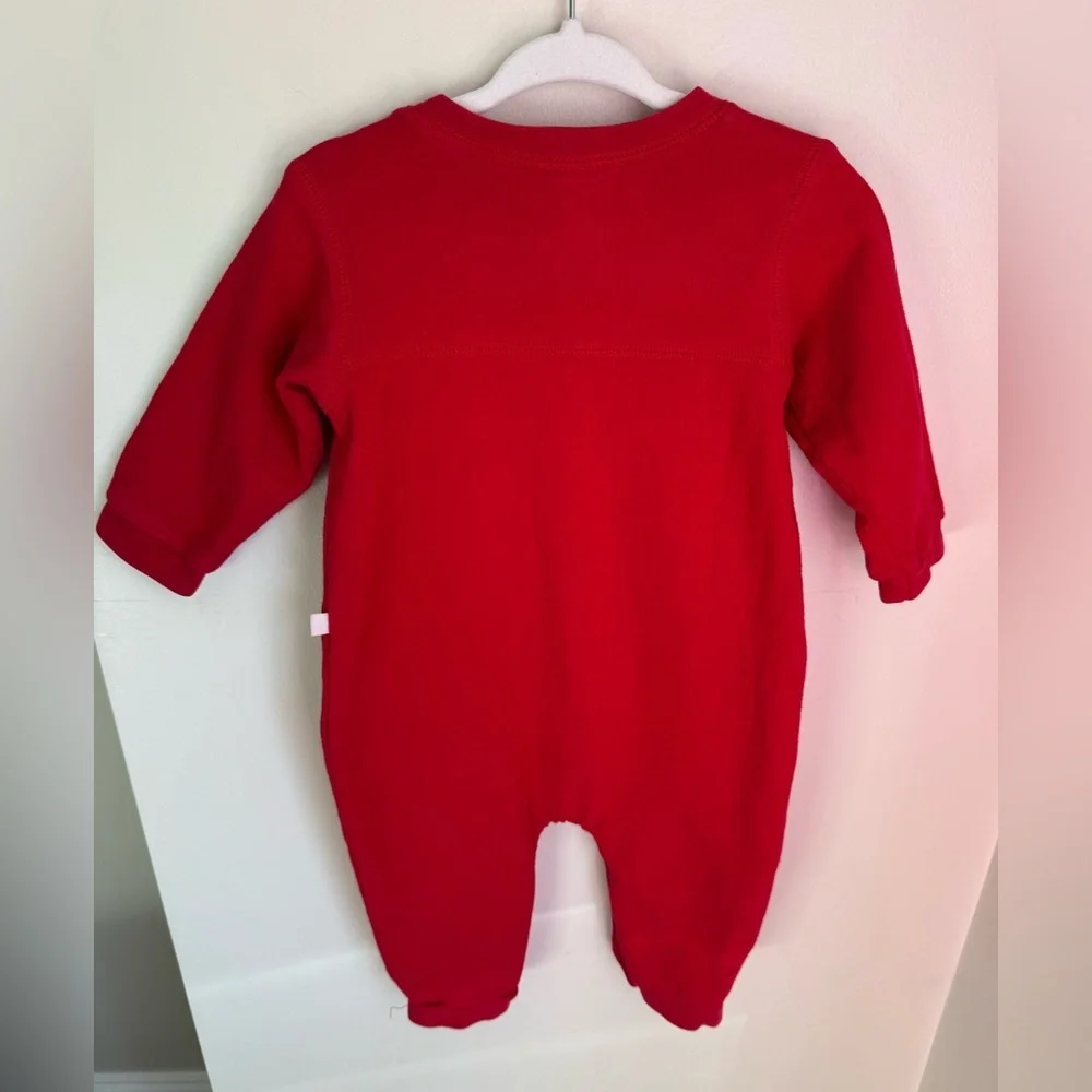 Oshkosh Baby Vintage Red Horse Themed Footie Size 12M